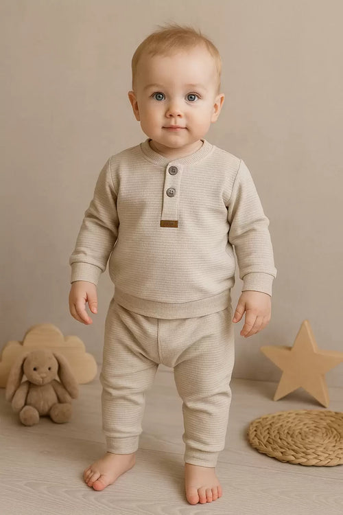 2' Lİ ERKEK BEBEK TAKIM % 100 PAMUK
